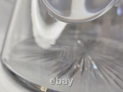 Ensemble de carafe verseuse chope rare de 6 verres en cristal américain signé Hawkes