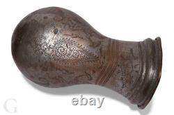 Ewer en cuivre gravé islamique ancien, pichet d'eau, 19e siècle, Afghanistan, 25H