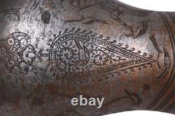 Ewer en cuivre gravé islamique ancien, pichet d'eau, 19e siècle, Afghanistan, 25H