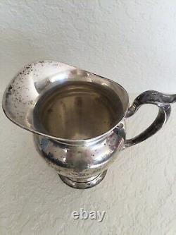 Gorham Sterling Antique 182 4 1/4 Pt Pichet D’eau Vintage