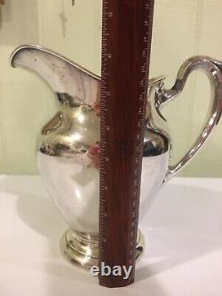 Gorham Sterling Silver 4 1/4 Pint Water Pitcher-wide Mouth#182 No Monograms