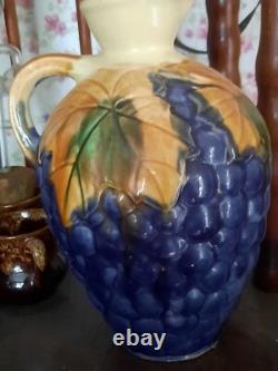 Gourde en argile faite à la main d'Ukraine - Carafes pour vin, eau, jus, lait