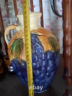 Gourde en argile faite à la main d'Ukraine - Carafes pour vin, eau, jus, lait