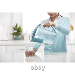 Grand Carafe Filtrante d'Eau pour Eau du Robinet et Eau Potable avec 1 Filtre à Débit, Durable