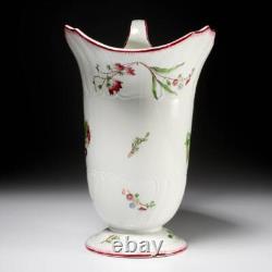 Grand Pichet Floral en Porcelaine Antique Cauldon Angleterre Signé 12.5H