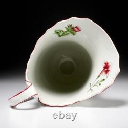 Grand Pichet Floral en Porcelaine Antique Cauldon Angleterre Signé 12.5H
