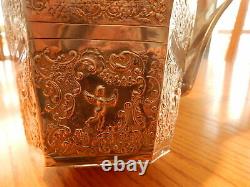 Grand Repousse Antique Eau Sterling Pitcher Hallmarked Holland Heavy 648 Grammes