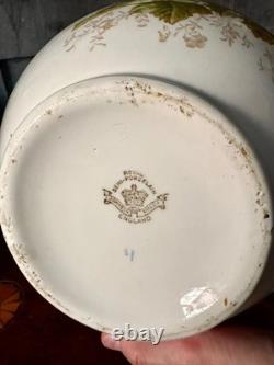 Grand pichet/fût floral des frères Johnson des années 1900