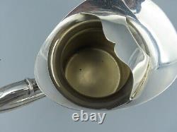 Grande cruche d'eau en argent plaqué, 2,5 pintes, vintage, milieu du siècle moderne, 1250 ml