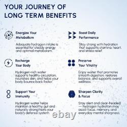 HydroPitcher 68 Oz Carafe d'Eau Hydrogène Sans BPA Eau Riche en Hydrogène Ge