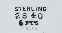 Impressionnant Antique C1900 Étoile Sterling Argent Pitcher D'eau 96oz/2.8l
