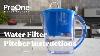 Instructions Pour La Carafe Filtrante Proone Water