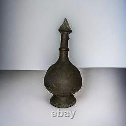 JUG COPPER ANTIQUE OTTOMAN Ibrik ISLAMIQUE FAIT MAIN BRONZE AVEC POIGNÉE