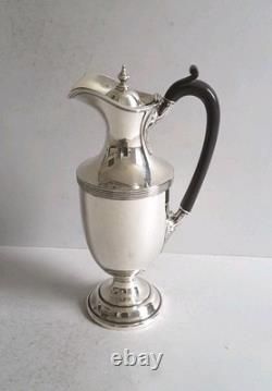 JUG EN ARGENT MASSIF ANTIQUE ÉLÉGANT POUR EAU / VIN. 540g. HT. 26,8cm. LONG. 1919