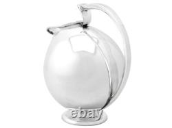 Jarre à Eau en Argent Sterling Continental Style Design Vintage Vers 1960