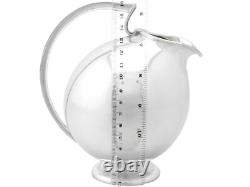 Jarre à Eau en Argent Sterling Continental Style Design Vintage Vers 1960