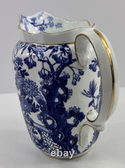 Jarre à eau Royal Crown Derby Blue Mikado avec timbre de date 1912, 5 3/4 pouces de hauteur