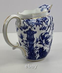 Jarre à eau Royal Crown Derby Blue Mikado avec timbre de date 1912, 5 3/4 pouces de hauteur