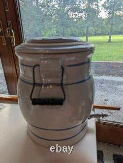 Jarre à eau antique Red Wing de 3 gallons avec robinet et couvercle, tournesol 3 gallons