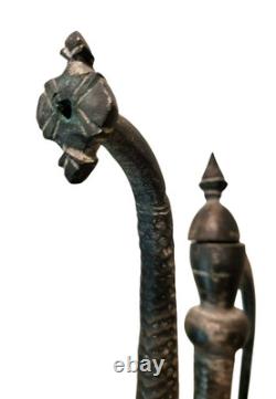 Jarre à eau antique persane du Moyen-Orient en cuivre étain JH11