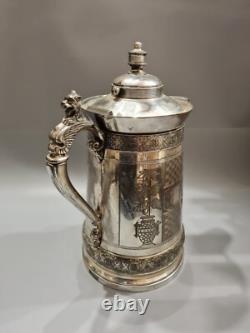Jarre à eau en argent quadruple plaqué de Simpson Hall Miller, Mouvement esthétique antique