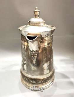 Jarre à eau en argent quadruple plaqué de Simpson Hall Miller, Mouvement esthétique antique