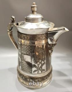 Jarre à eau en argent quadruple plaqué de Simpson Hall Miller, Mouvement esthétique antique