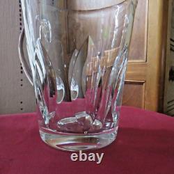 Jarre à eau en cristal de Saint Louis, modèle Jersey, signée 1