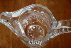 Jarre à eau en cristal taillée ABP antique avec motif floral 8