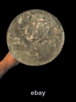 Jarre à eau en cuivre antique fait main primitive de 9 pouces forgée à la main