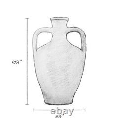 Jarre à eau en terre cuite avec double anses, pichet en argile, carafe à vin, maison