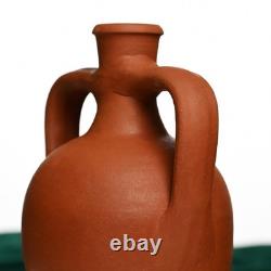 Jarre à eau en terre cuite avec double anses, pichet en argile, carafe à vin, maison