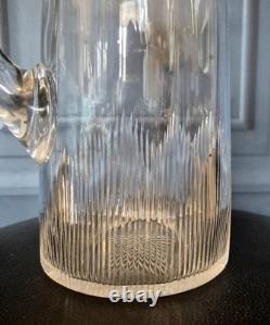 Jarre à limonade en argent victorien antique avec collerette, pichet à eau James Dixon 1897