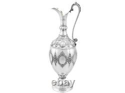 Jarre à vin / eau en argent sterling antique victorien (1869)