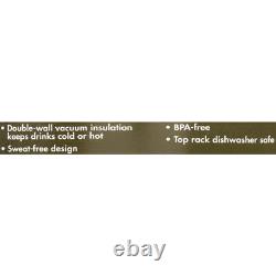 Jarre d'eau en acier inoxydable isolée de 1 gallon Ozark Trail Argent, robuste et durable