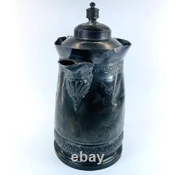 Jarre en argent plaqué Antique Simpson Hall Miller. #387