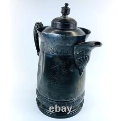 Jarre en argent plaqué Antique Simpson Hall Miller. #387