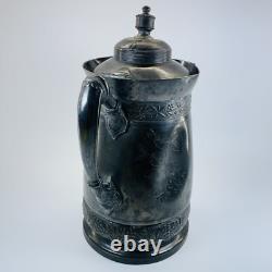 Jarre en argent plaqué Simpson Hall Miller antique. #387