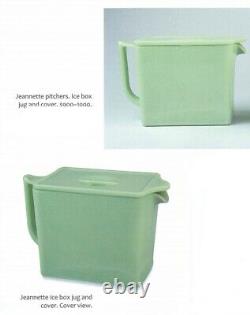 Jeannette Glass Co Jadite / Jadeite / Jade-ite Ice Box Jug (pitcher D'eau) #2