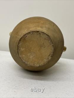 Joug deau gargoulette antique française en terre cuite émaillée jaune du 19ème siècle