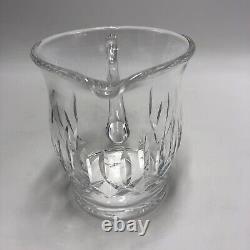 Jug en cristal Waterford Kildare de 38 oz, 5,75 pouces de hauteur, transparent, taillé pour eau ou jus