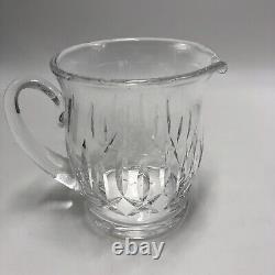 Jug en cristal Waterford Kildare de 38 oz, 5,75 pouces de hauteur, transparent, taillé pour eau ou jus