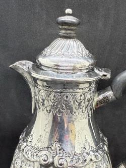 Juge à eau en argent sterling victorien orné, Londres 1897 par GJDF