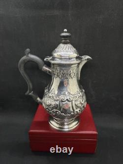 Juge à eau en argent sterling victorien orné, Londres 1897 par GJDF