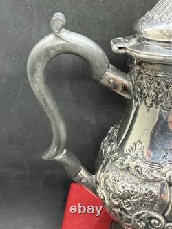 Juge à eau en argent sterling victorien orné, Londres 1897 par GJDF