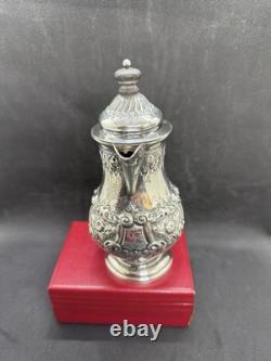Juge à eau en argent sterling victorien orné, Londres 1897 par GJDF