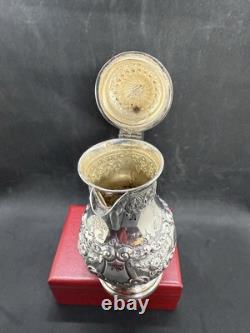 Juge à eau en argent sterling victorien orné, Londres 1897 par GJDF