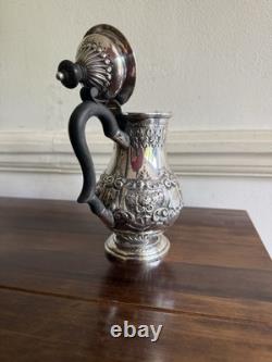 Juge à eau en argent sterling victorien orné, Londres 1897 par GJDF