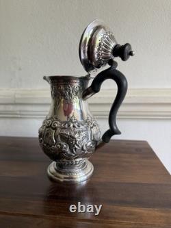 Juge à eau en argent sterling victorien orné, Londres 1897 par GJDF