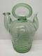 Lire Ancien Verre Vert Récipient Communal D'eau Bénite Cantir Cruche Pichet